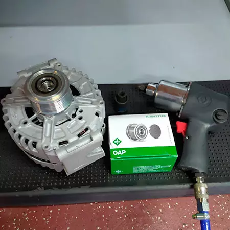 Генератор с новой обгонной муфтой